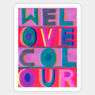 We Love Colour Sticker